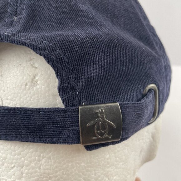 Penguin By Munsingwear Hat Cap Suede Feel Strapback Embroidered Logo Poly Blend - Picture 5 of 9